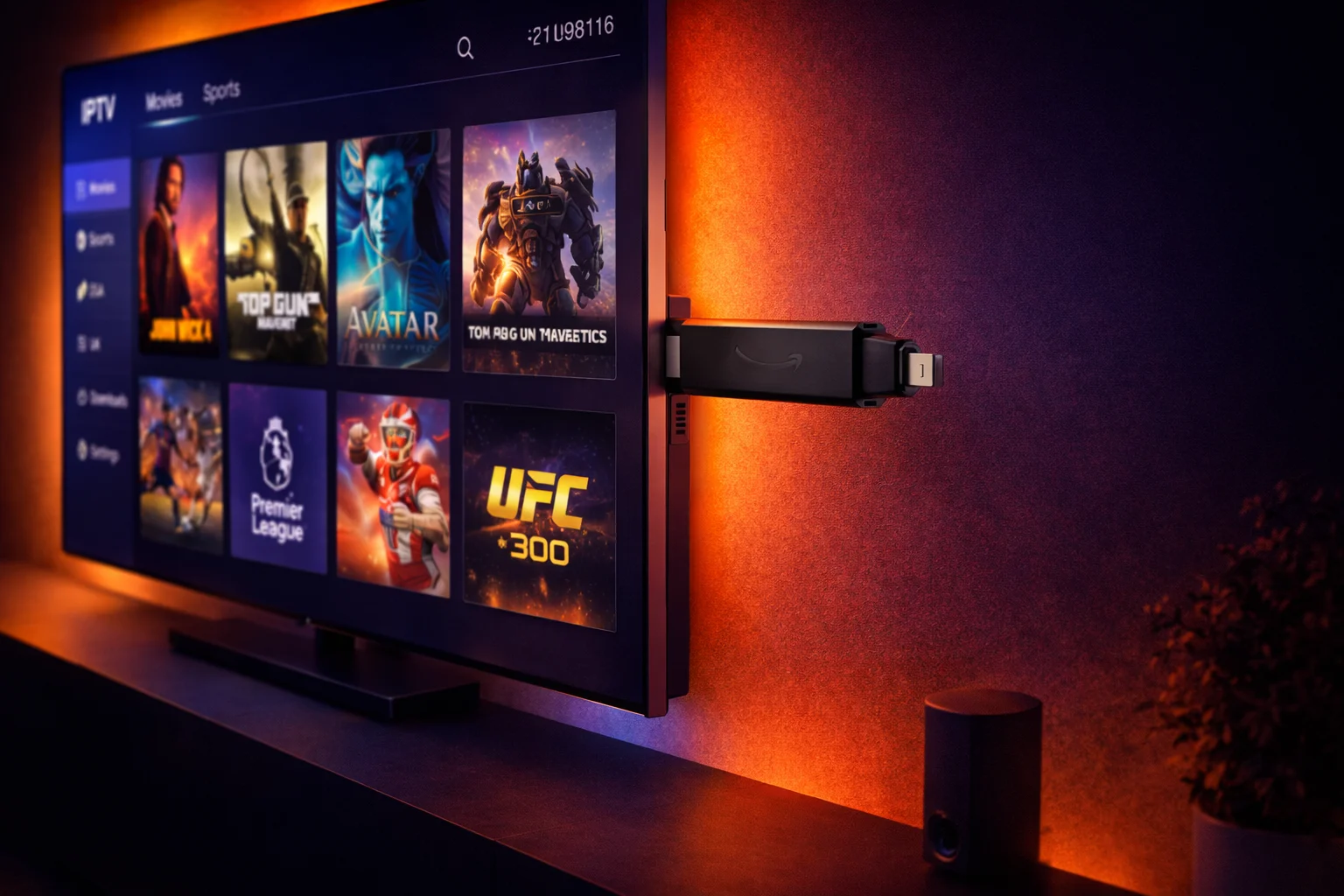 IPTV en Amazon Fire Stick — Canales en HD y 4K