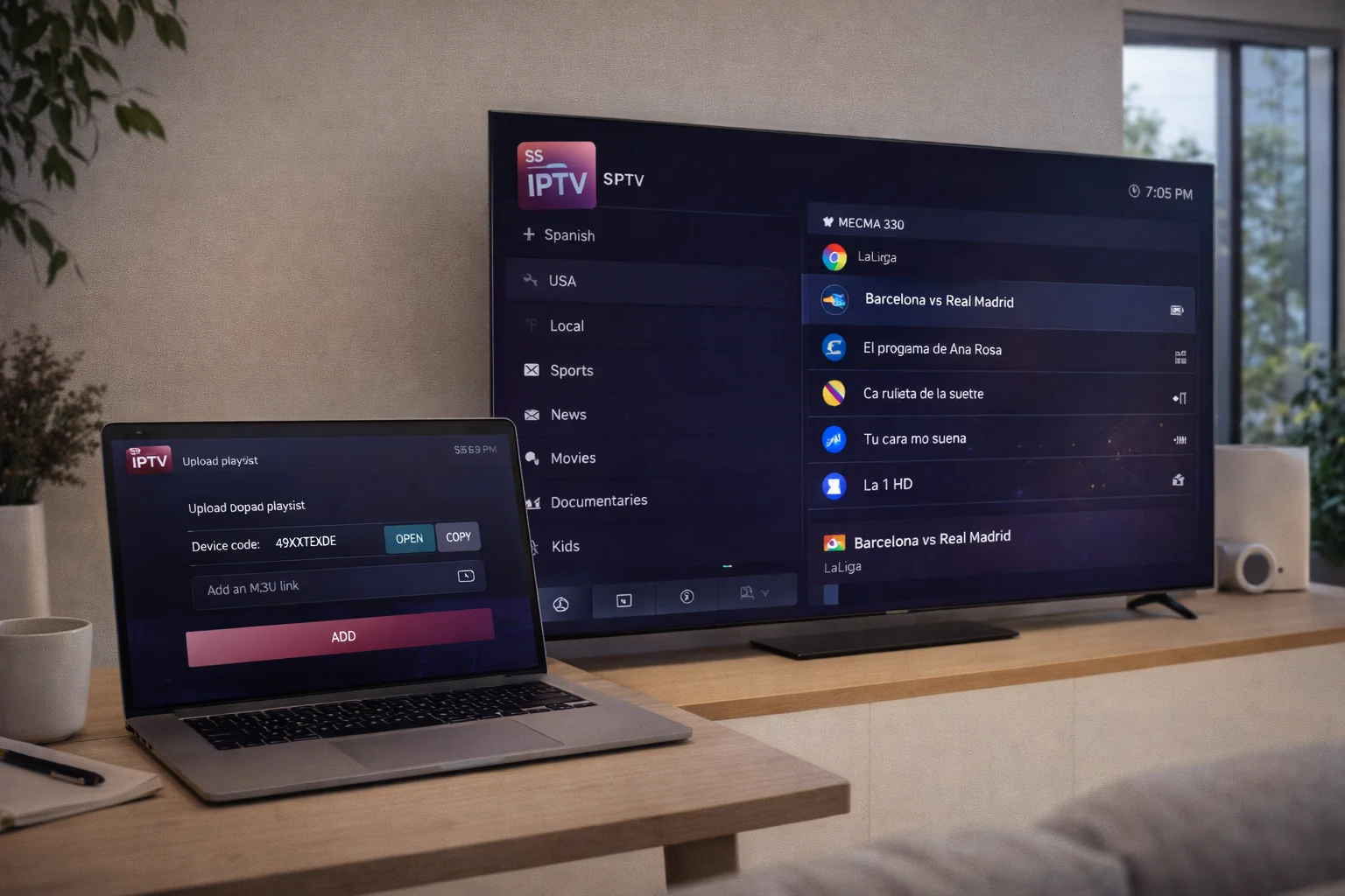 ss iptv configuración de listas de canales y optimización